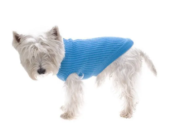 100% Mongolian Pure Wool Dog Jumper in Blue