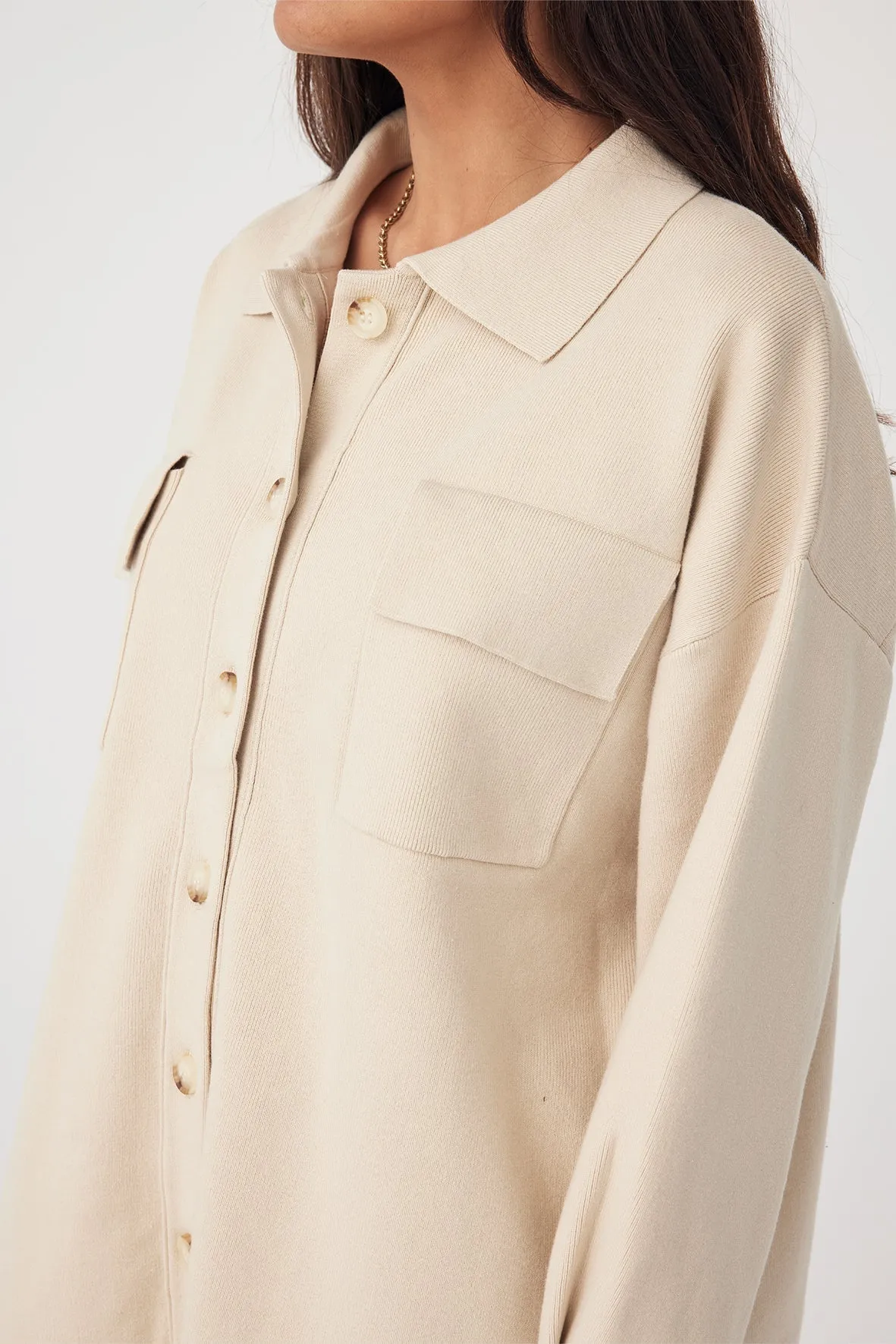 Arcaa Remy Shirt Jacket - Sand