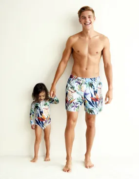 Bird of Paradise Mens Swim Shorts