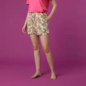 Cactus Flower Shorts