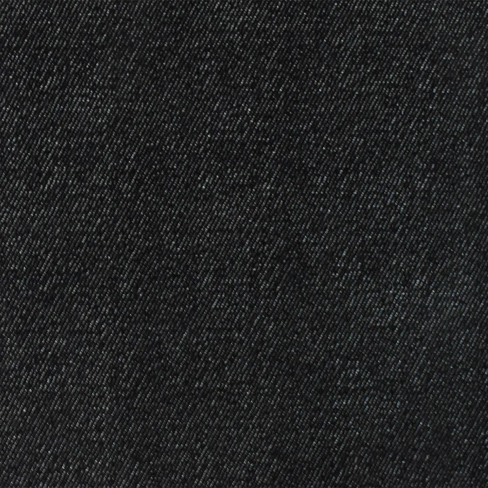 Cat Black-Gray Velvet Twill-Like Stretch Polyester Double Knit Fabric