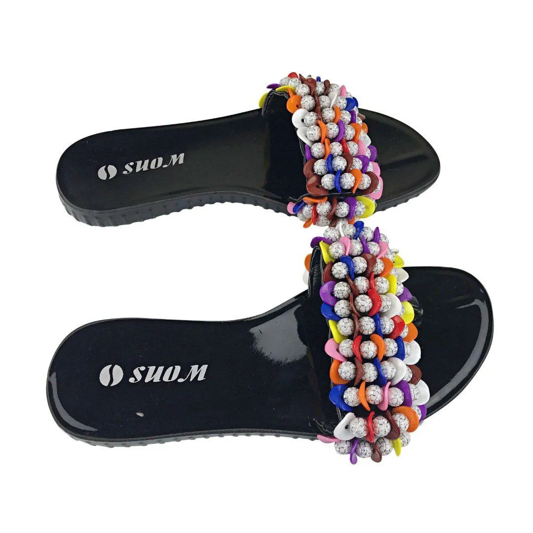 Colorful Beads Women African Sandals US 9.5 / EU 41