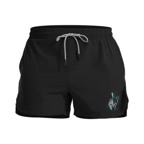 Cool Spartan Helmet Graphic Shorts