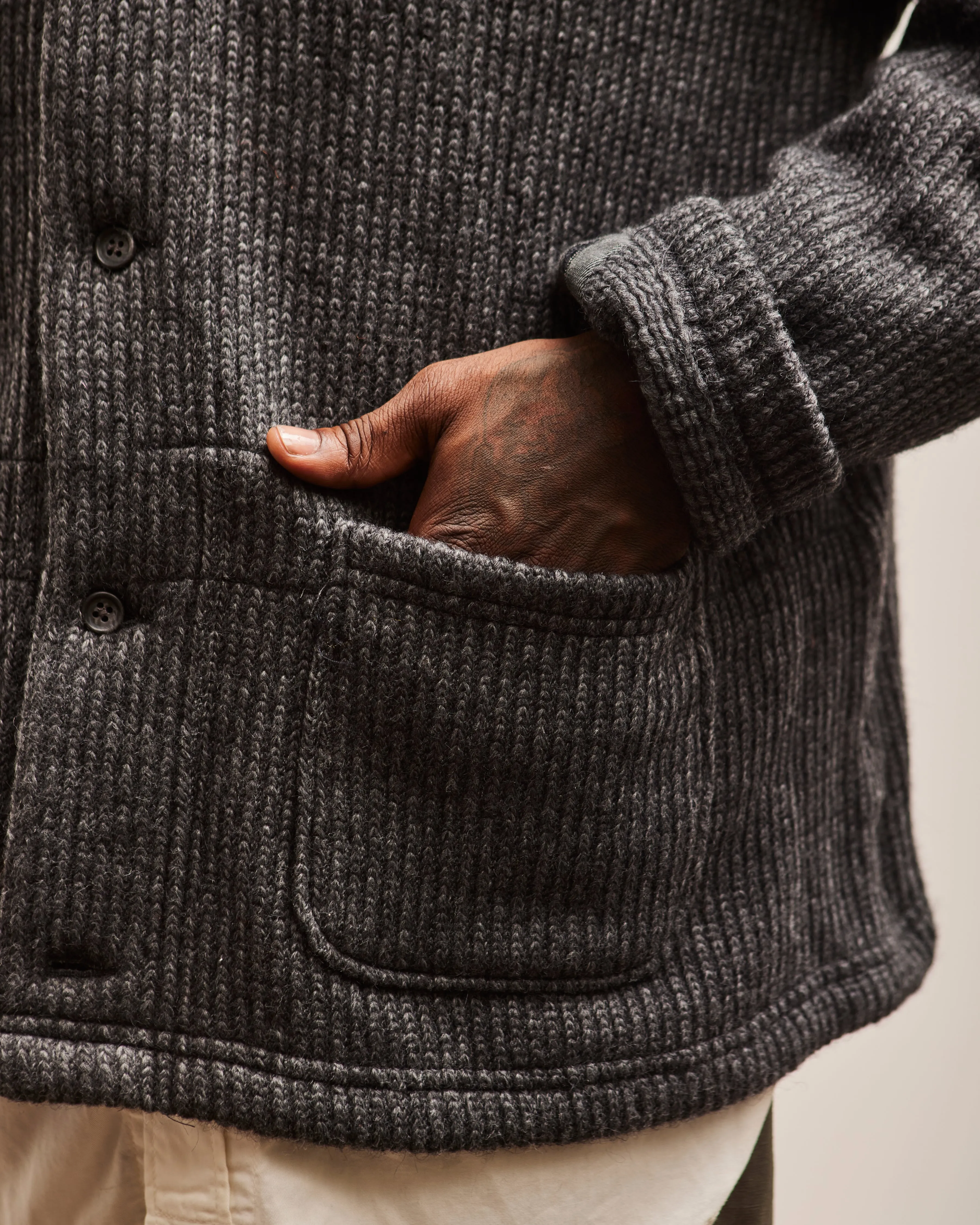 Engineered Garments Knit Cardigan, Grey