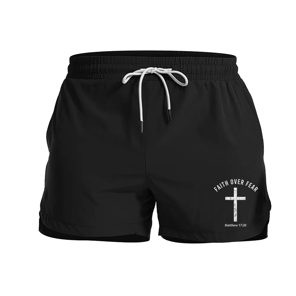 Faith Over Fear Graphic Shorts