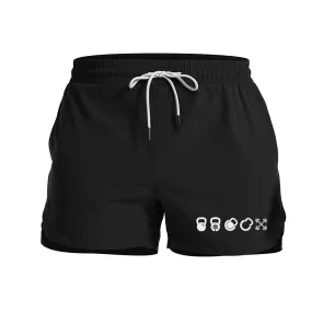 Fitness Element Graphic Shorts