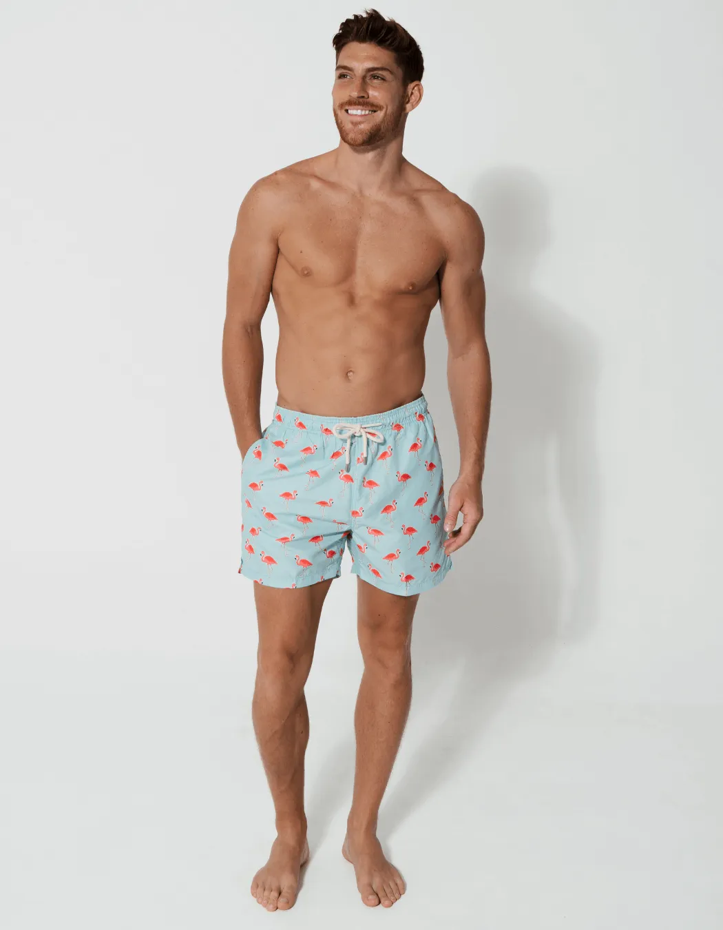 Flamingo Mens Swim Shorts