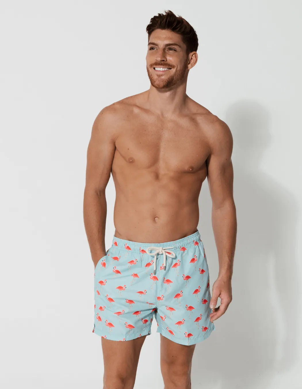 Flamingo Mens Swim Shorts