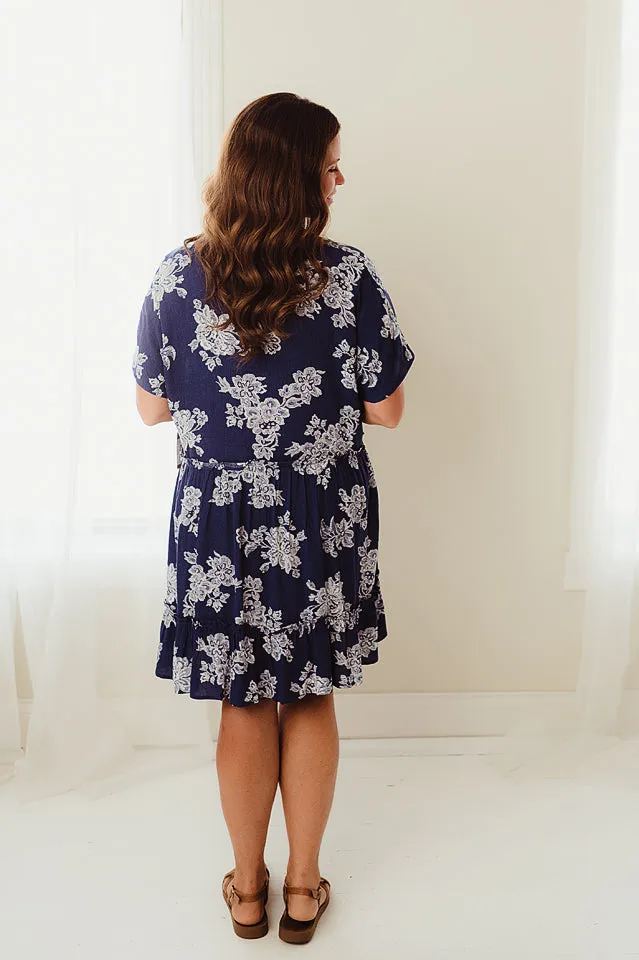 Floral Gauze Button Down Dress