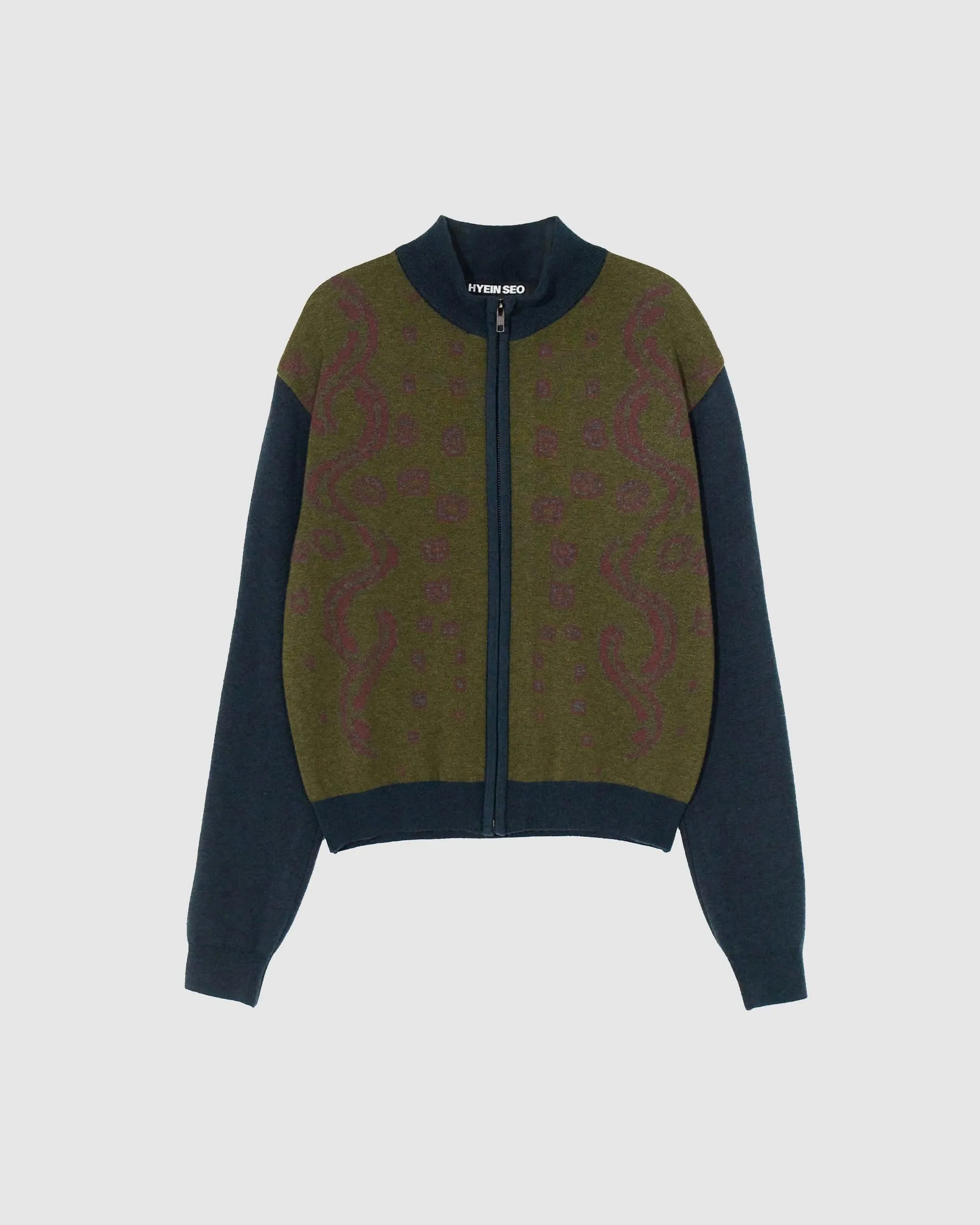 Graphic Knit Zip-up (W)