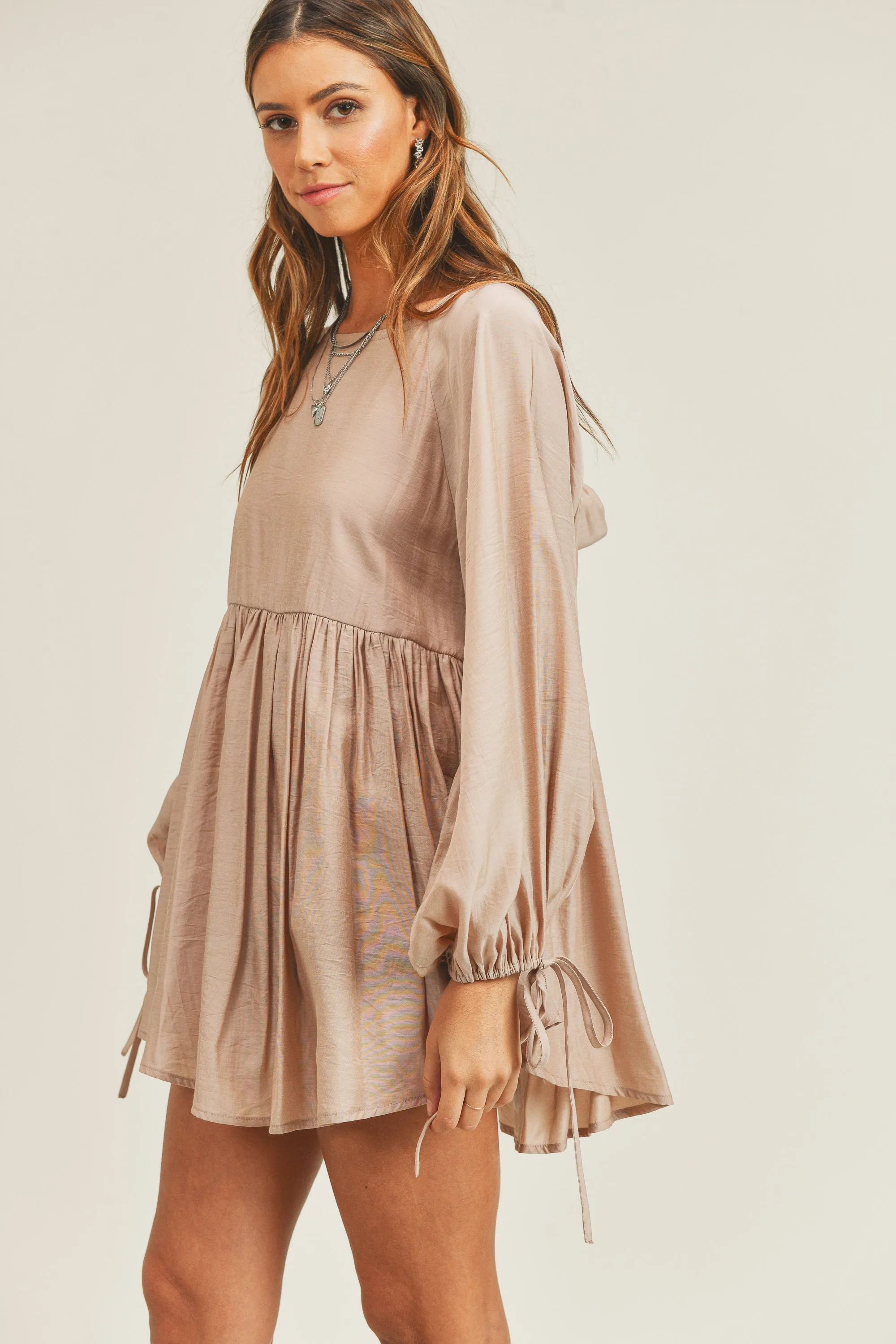 HI-LOW DRESSY TUNIC TOP