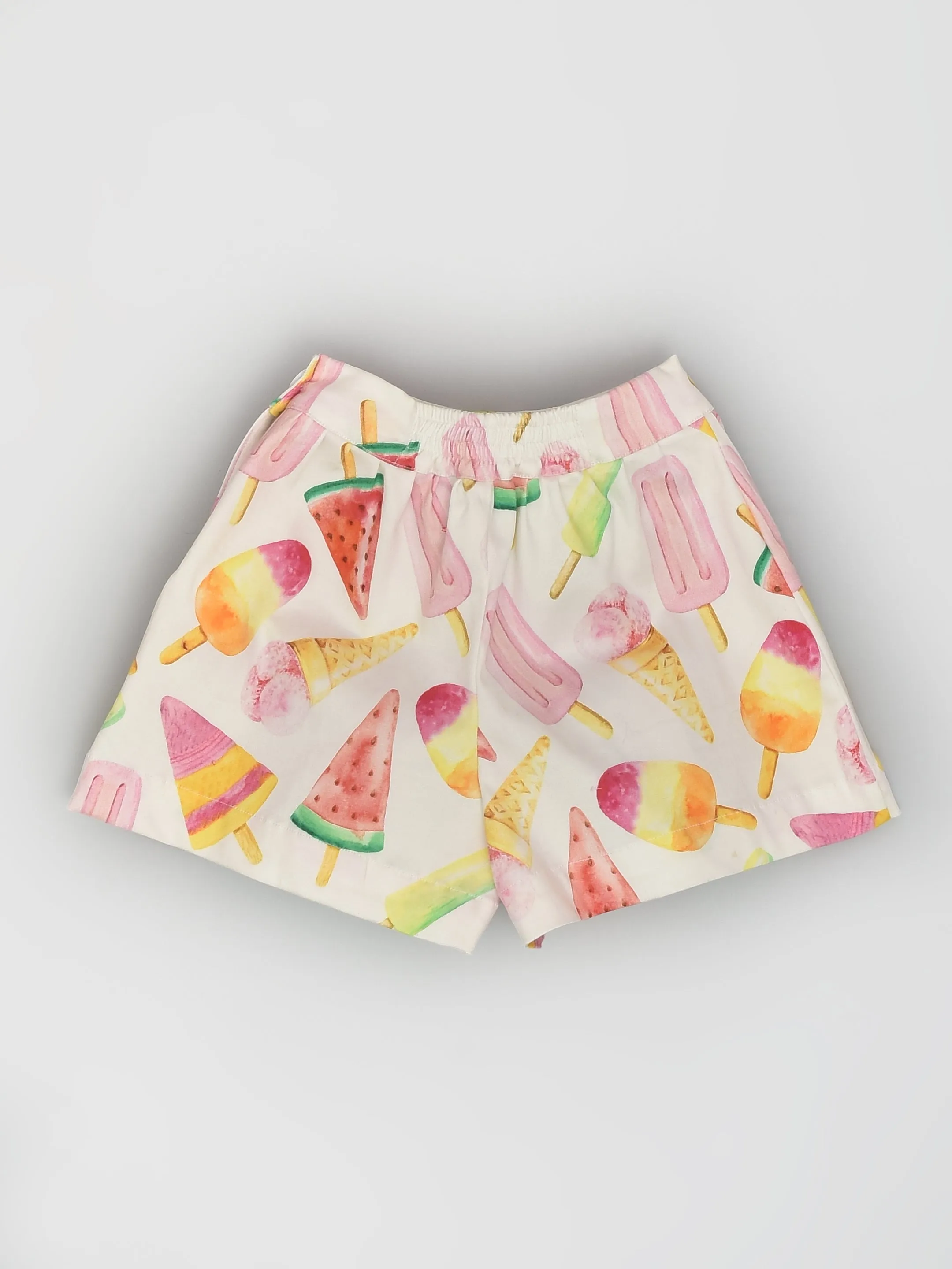 Ice-cream Print Shorts for Girls