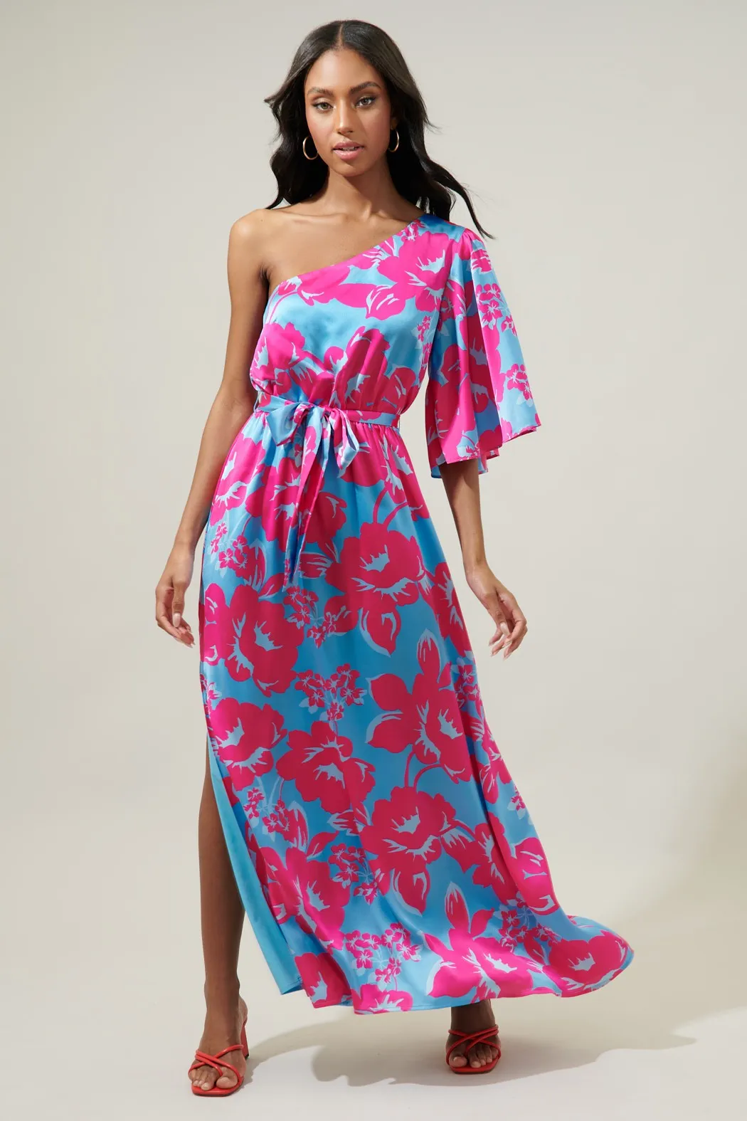 Maldive Moment Satin Maxi Dress