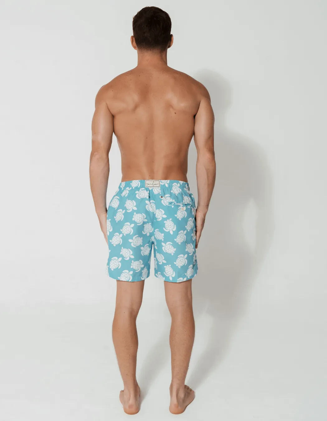 Maldives Blue Turtle Mens Swim Shorts