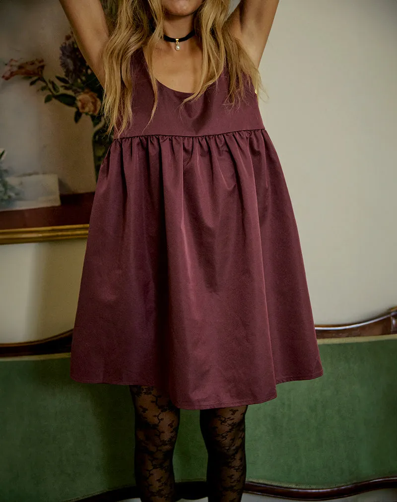 Marona Dress in Dark Berry