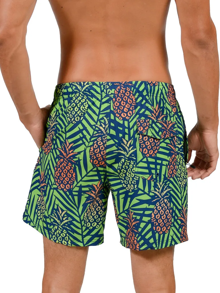 Men's 4-way stretch shorts with full boxer lining inside