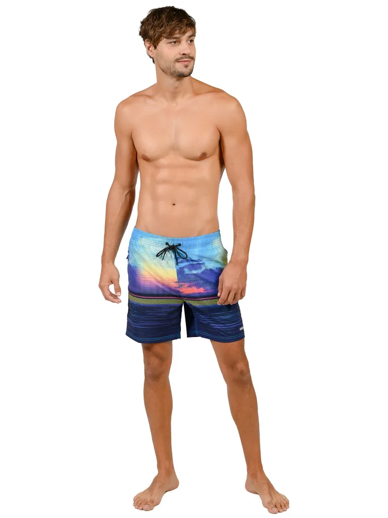 Men's 4-way stretch shorts with full boxer lining inside