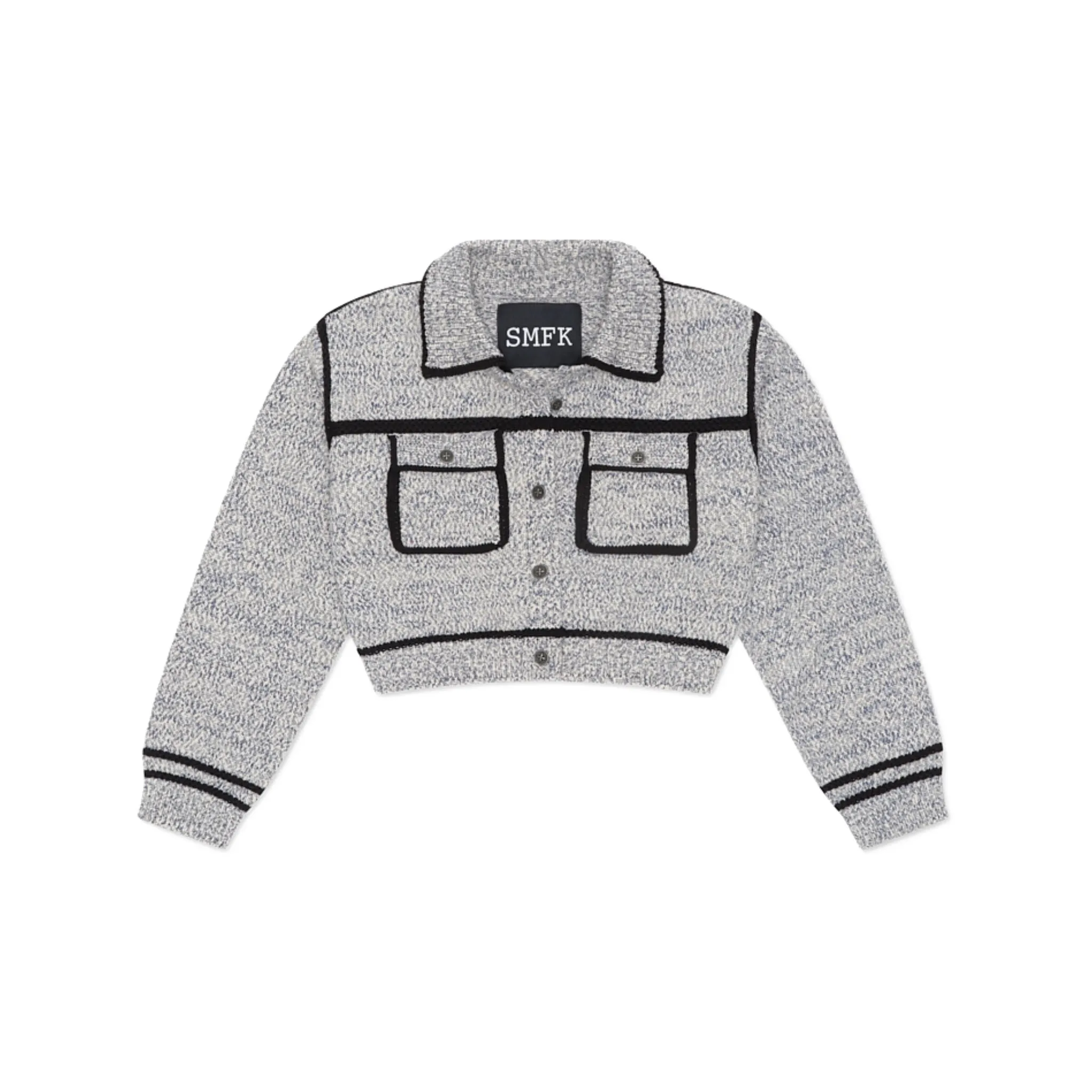 Popcorn College Knit Jacket