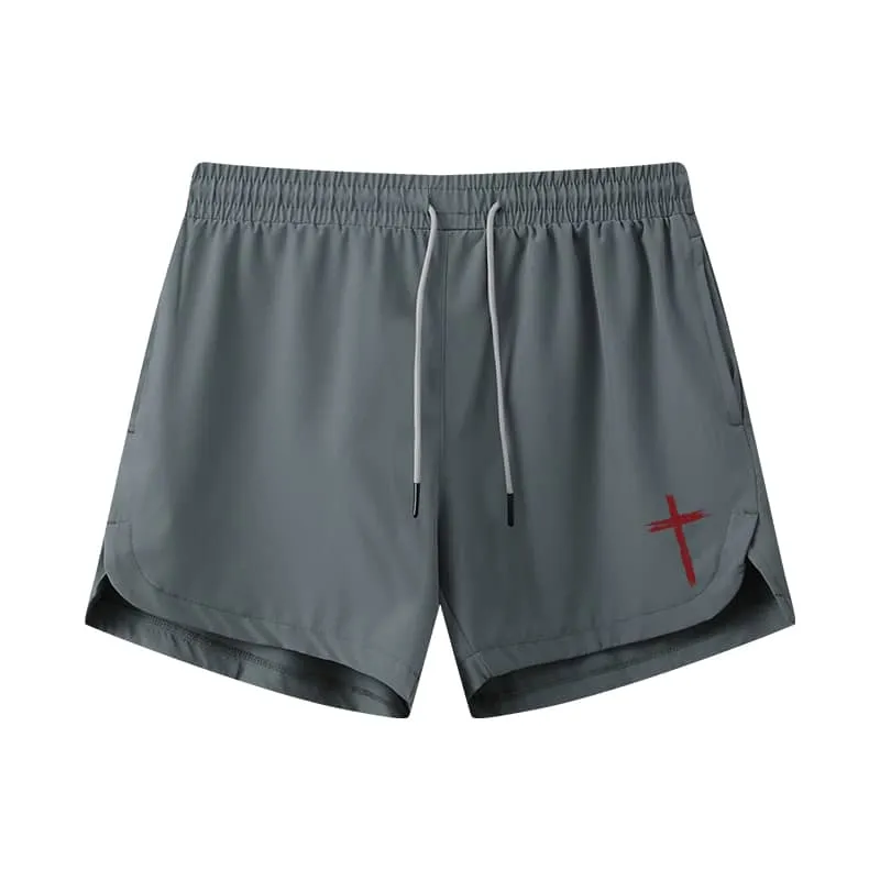 Red Cross Graphic Shorts