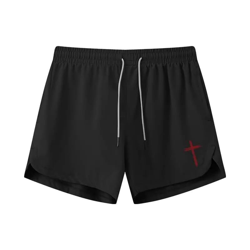 Red Cross Graphic Shorts