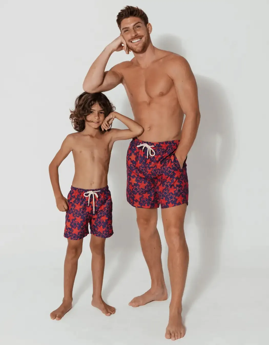 Red Starfish Mens Swim Shorts