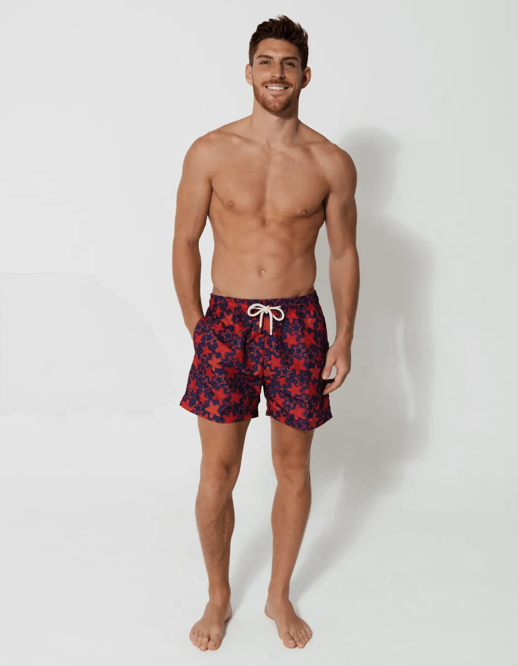 Red Starfish Mens Swim Shorts