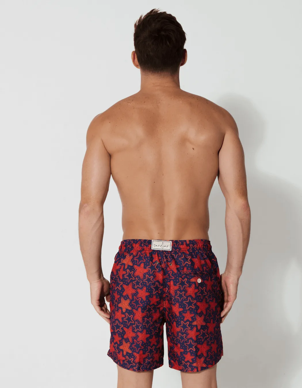 Red Starfish Mens Swim Shorts