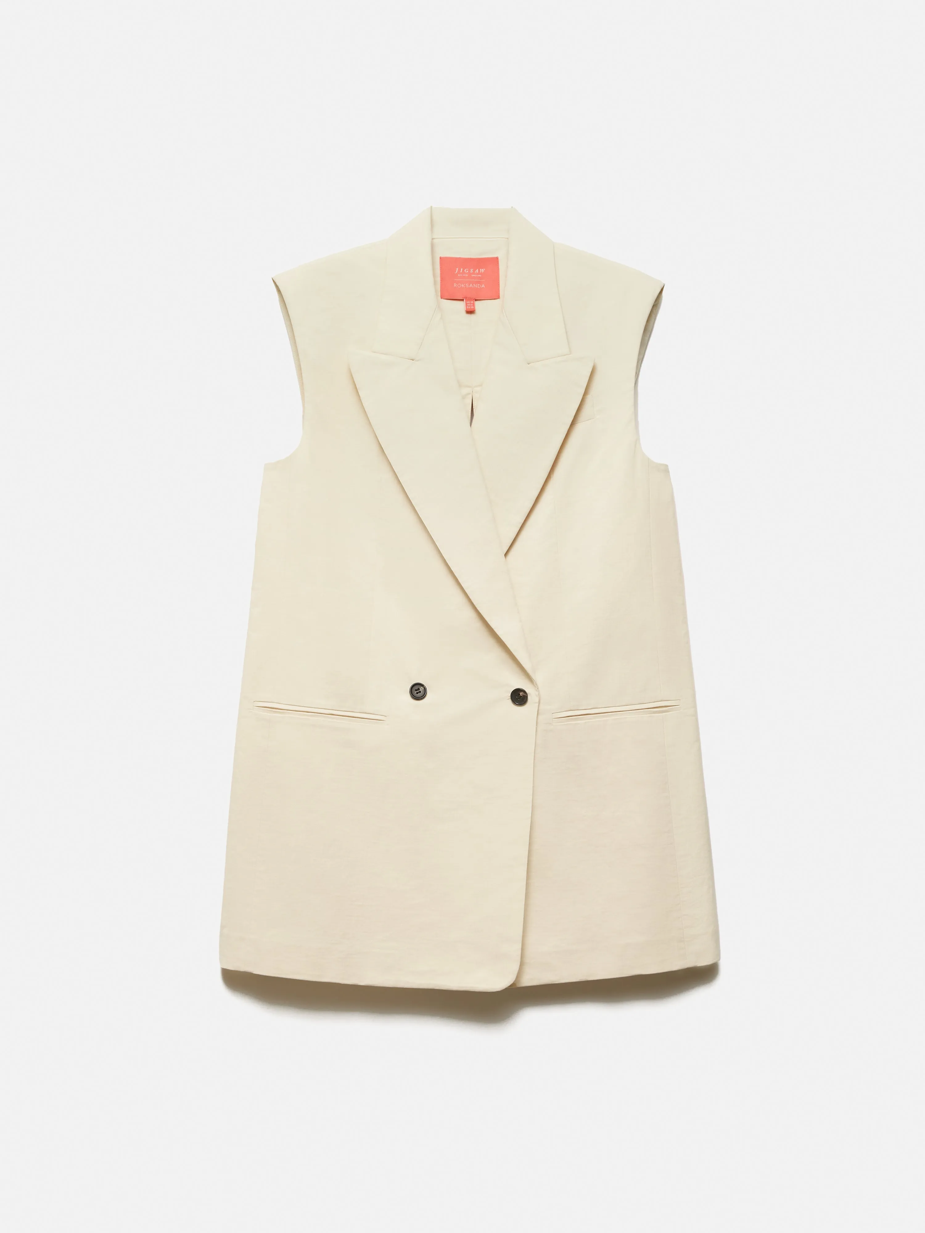 Roksanda Sleeveless Blazer | Cream