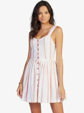 Roxy Sunlit Twist Dress-Snow White