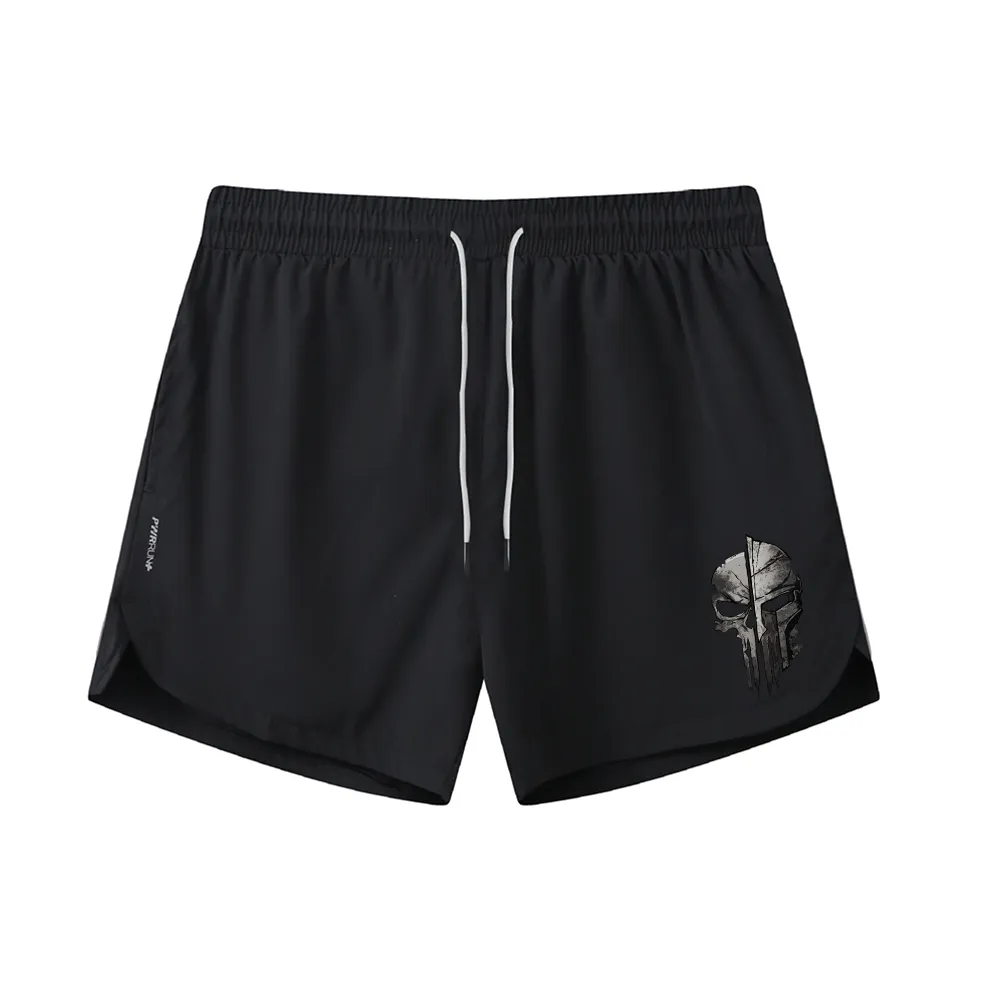 Skeleton Spartan Graphic Shorts