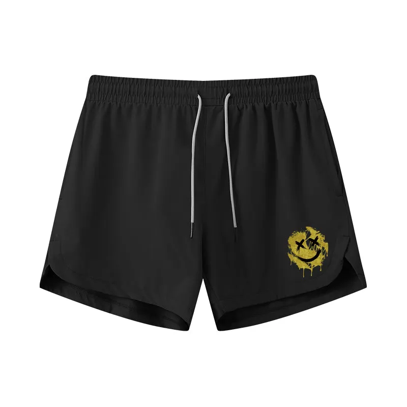 Smiley Graphic Shorts