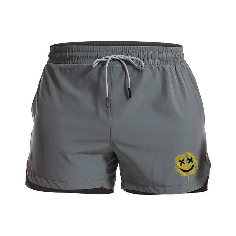 Smiley Graphic Shorts