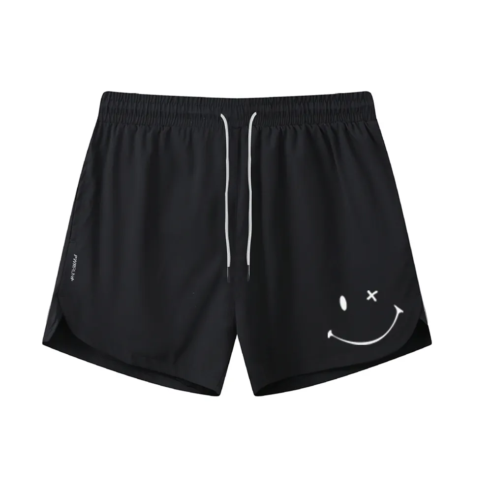 Smiling Face Graphic Shorts