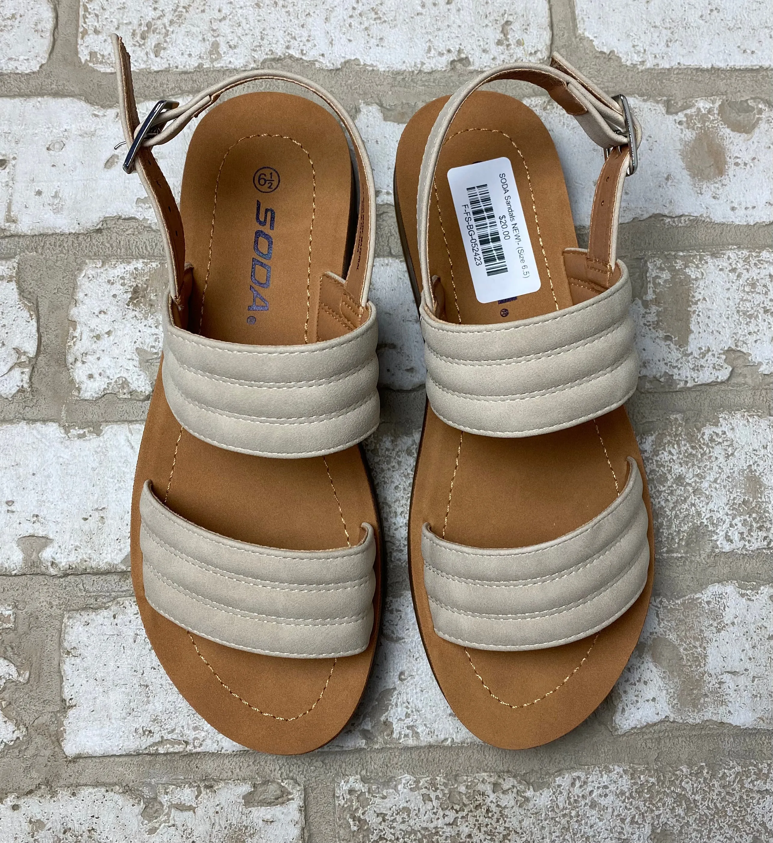 SODA Sandals NEW!- (Size 6.5)