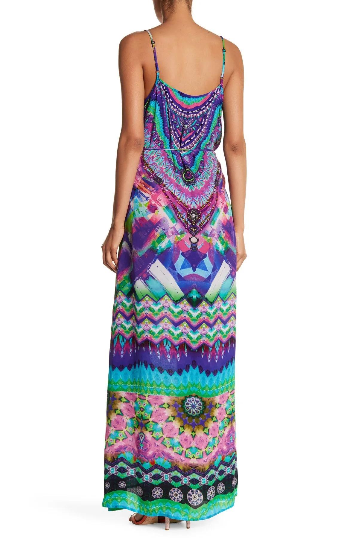 Spaghetti Strap Flowy Maxi Dress