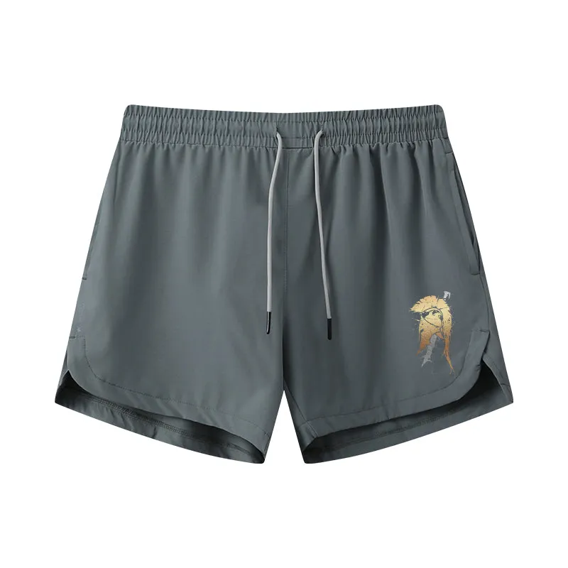 Spartan Helmet Sword Graphic Shorts