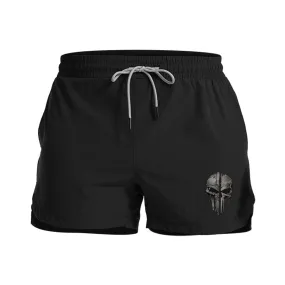 Spartan Skull Graphic Shorts