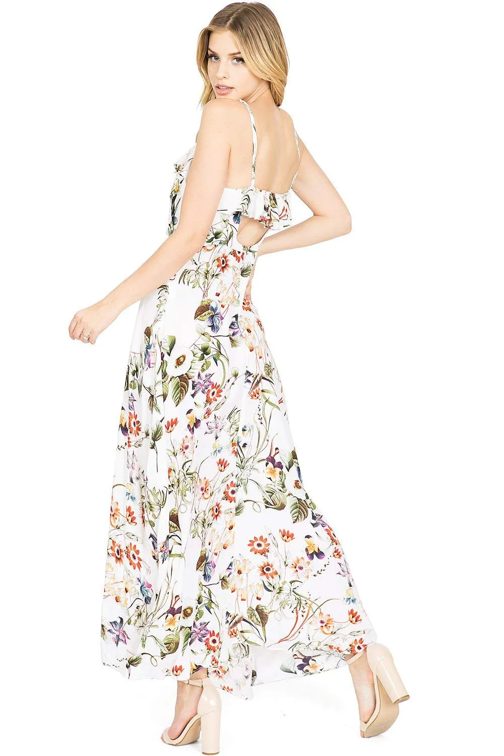 Sunlit Floral Maxi Dress