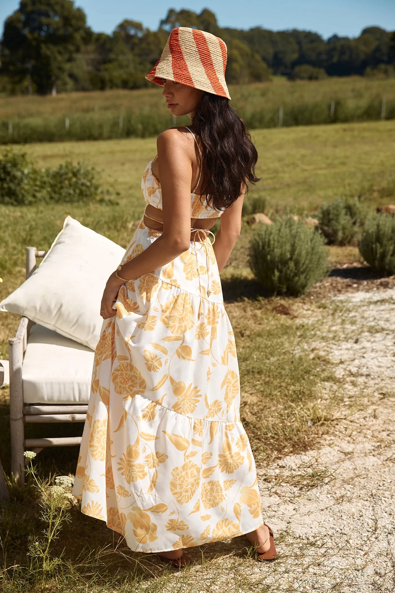 Sunset Trails Maxi Dress Yellow