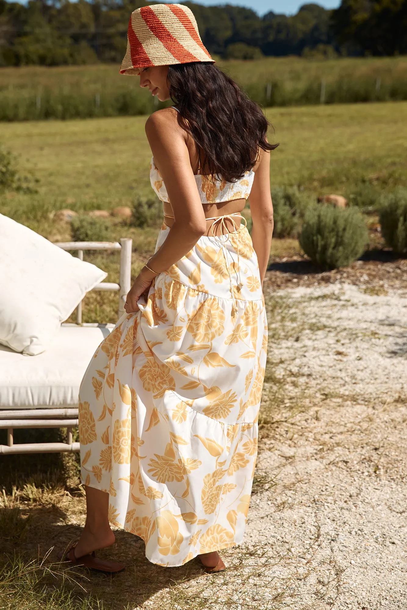 Sunset Trails Maxi Dress Yellow