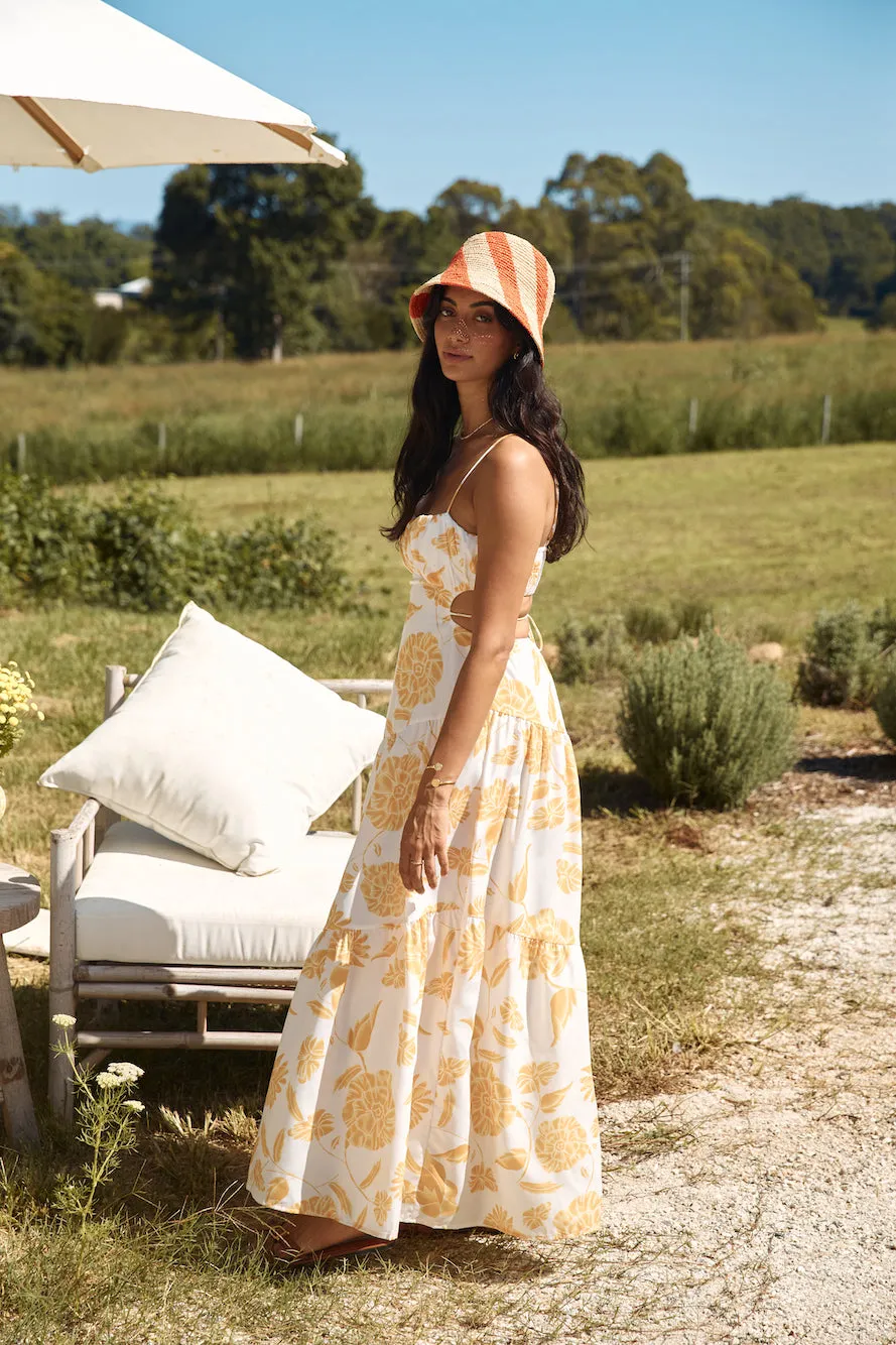 Sunset Trails Maxi Dress Yellow