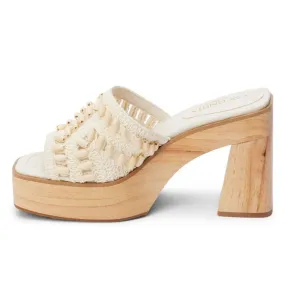 The Cora Platform Sandals - Natural