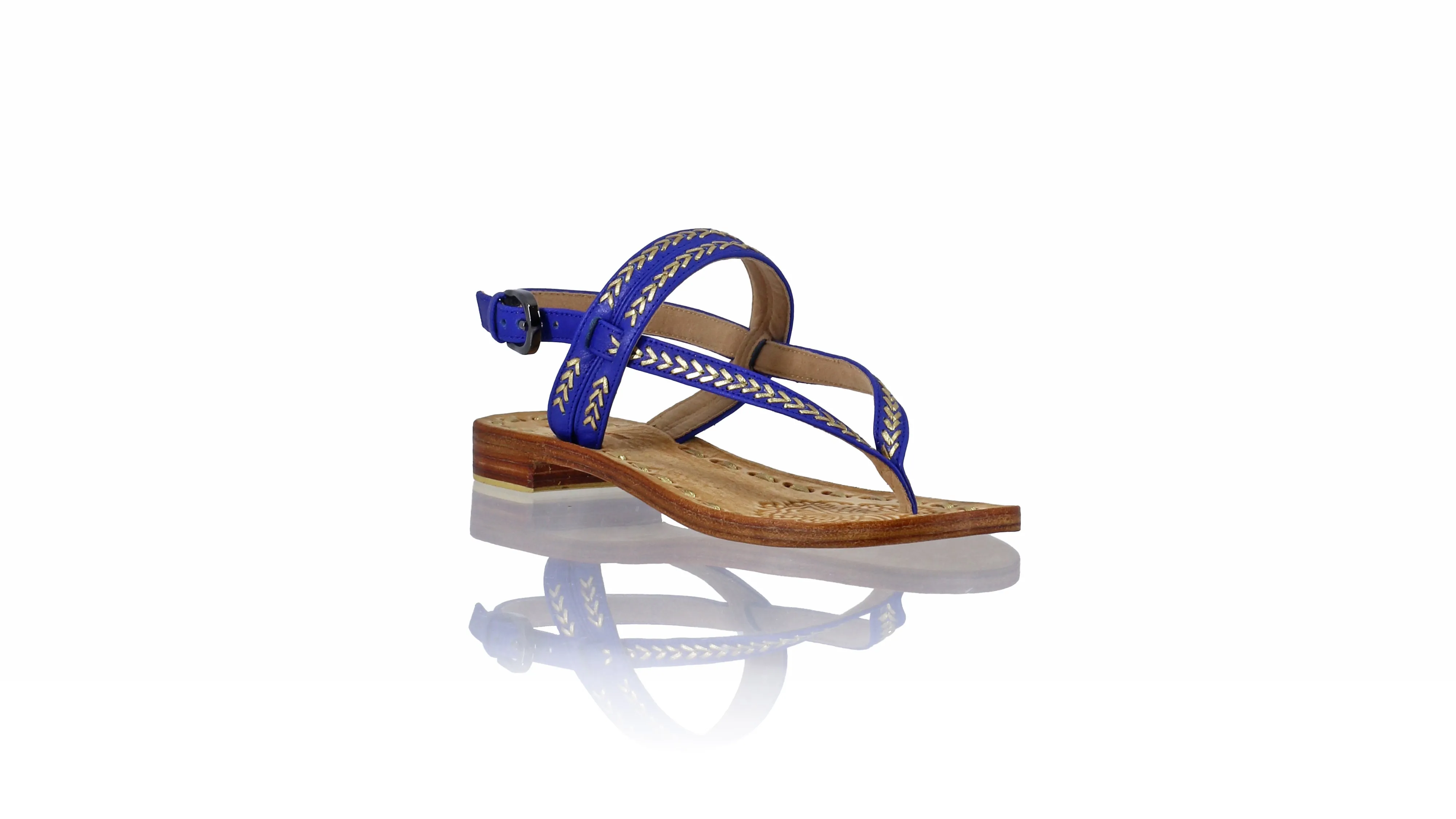 Timika 20mm Flat - Royal Blue & Gold