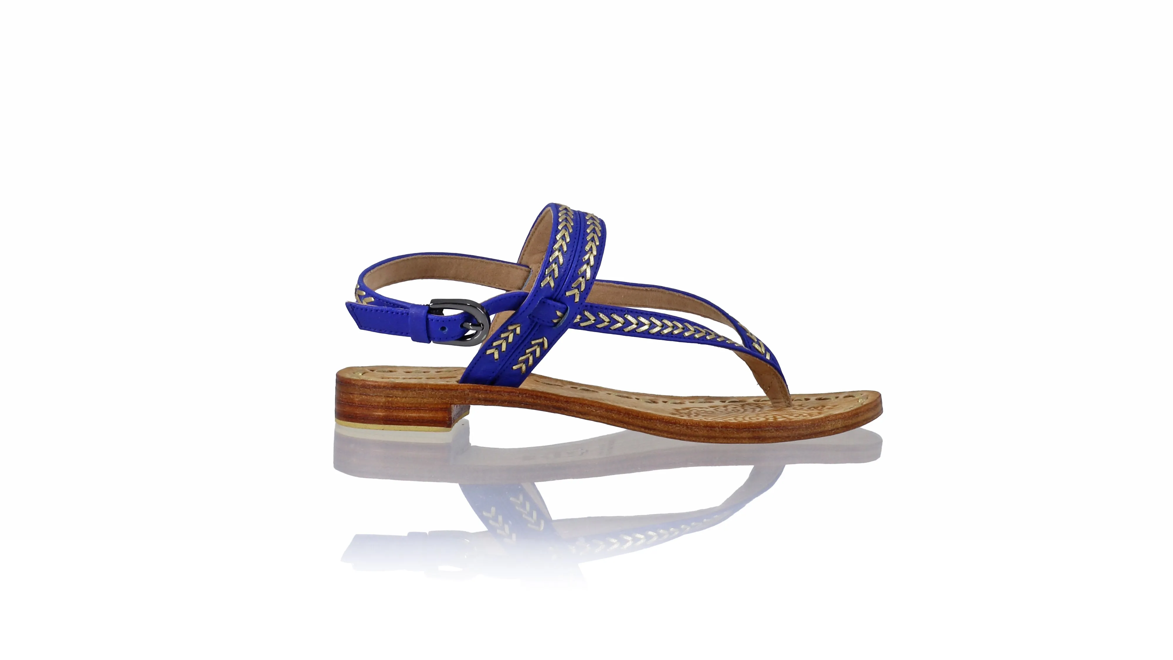 Timika 20mm Flat - Royal Blue & Gold