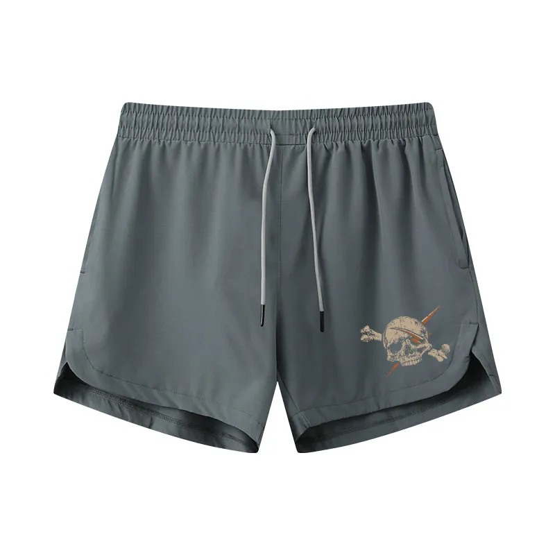 Unstoppable Skull Graphic Shorts