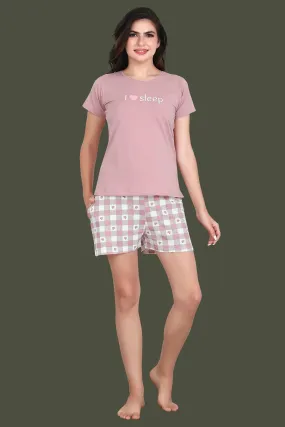 Velure Classic I Love Sleep Shorts Set