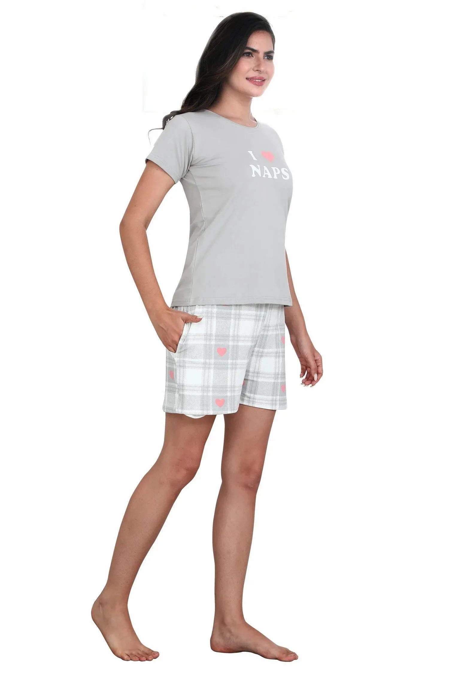 Velure I Love Naps Shorts Set