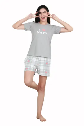 Velure I Love Naps Shorts Set