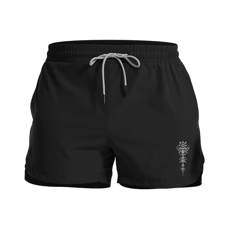 Vikings Compass Graphic Shorts