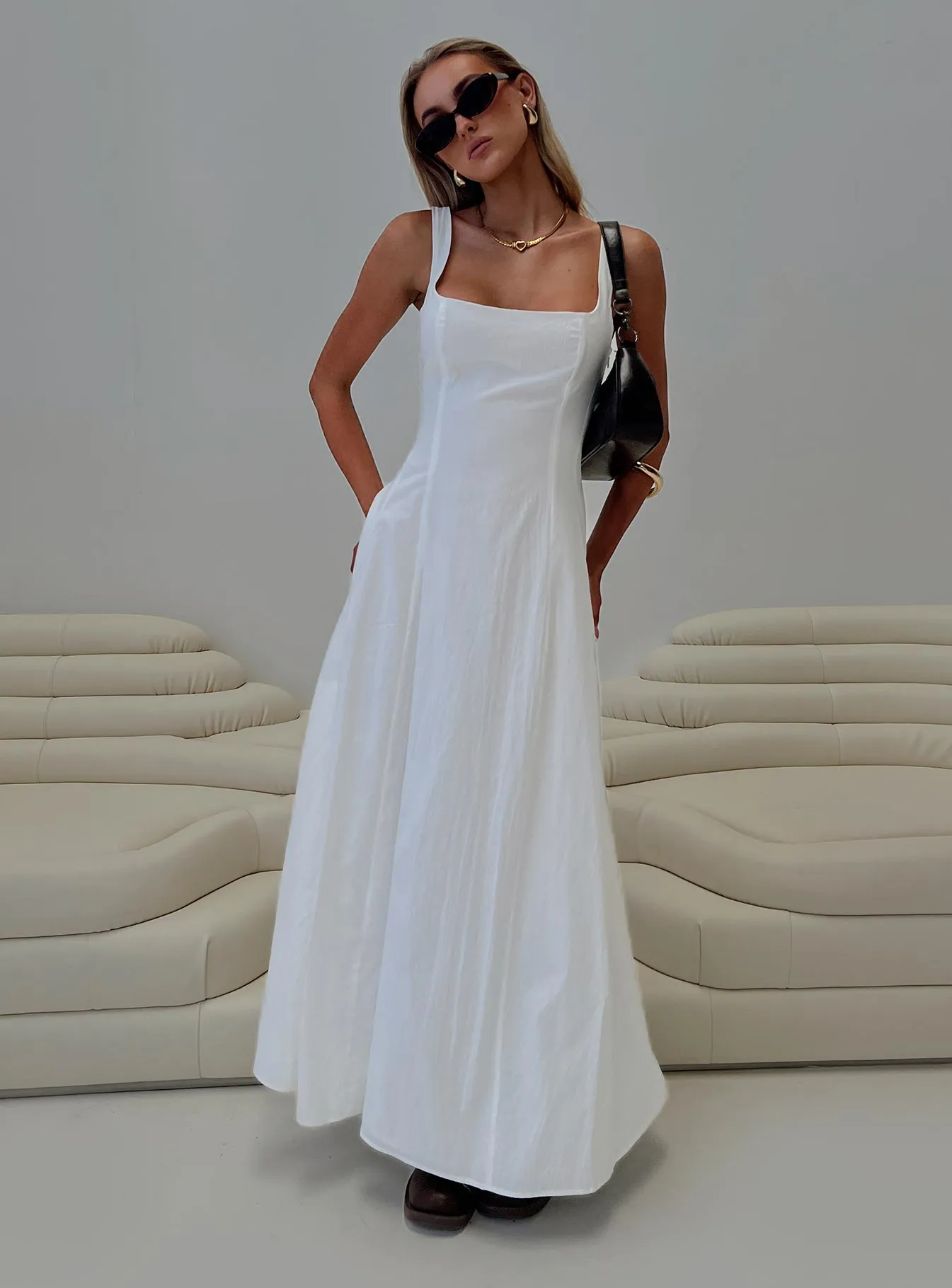 You Can Maxi Dress White